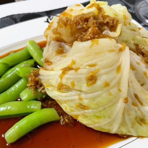 Healthy Steamed Cabbage Seak